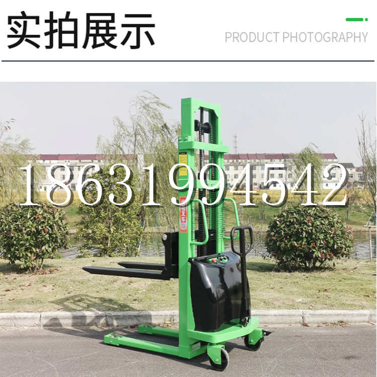 博白县电动叉车堆高车液压铲车电瓶1吨2吨站驾步行式小型全自动叉车